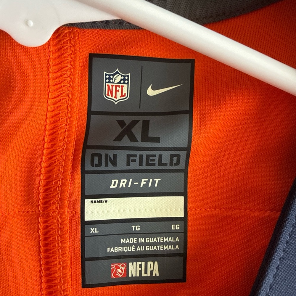 Men’s Nike Case Keenum #4 Denver Broncos Vapor Lmtd Jersey Sz XL - Orange RARE - Picture 4 of 6